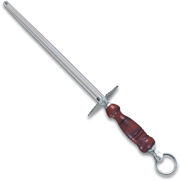 Swiss Army Brands 2023 Victorinox 40083 Kitchen Wood Steels - Butcher / Chef'S, 10In Regular Cut, Round, Wood Handle VIC-7.8991.22 - main